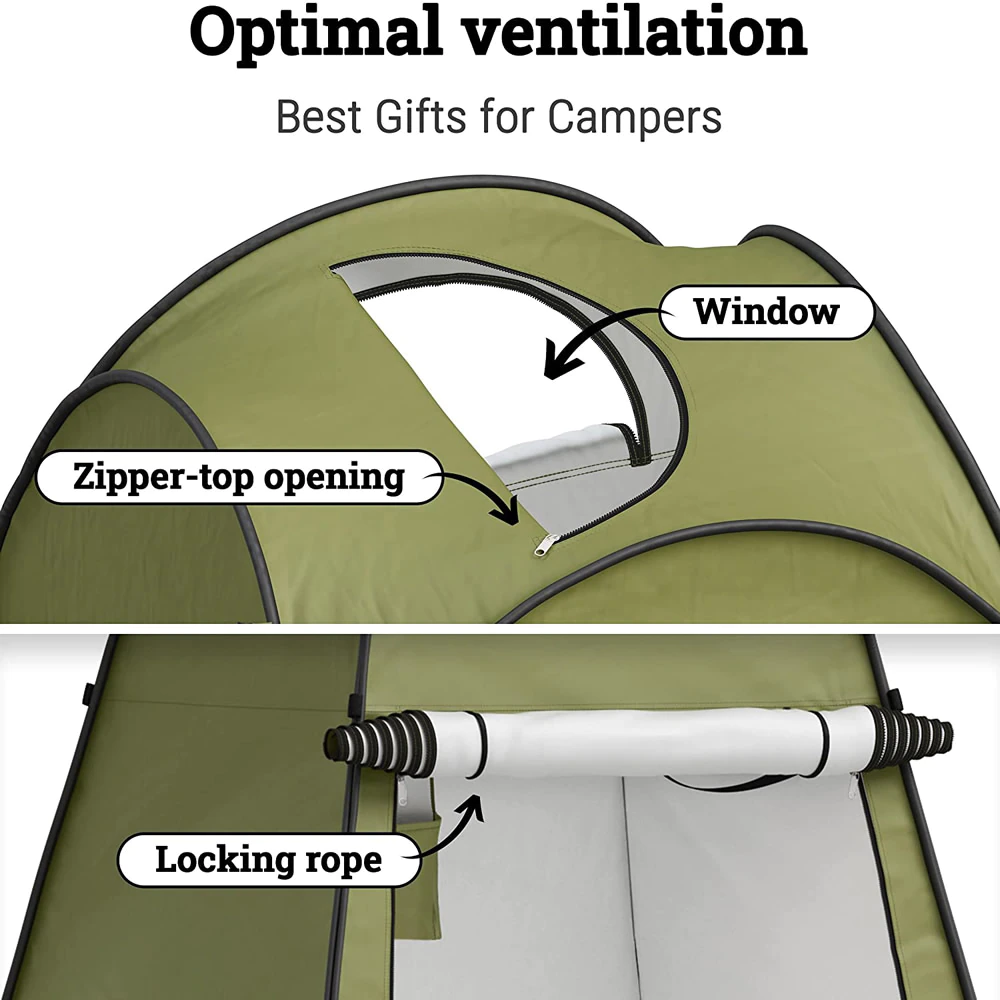 Cheap Goat Tents Lighten Up Portable Single Outdoor Camping Temporary Tent, Shower Tent, Emergency Temporary Toilet for Camp   